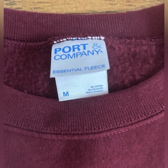 HARRY POTTER Maroon Heavyweight Oversized Sweatshirt w/glasses lightning print - Picture 3 of 7